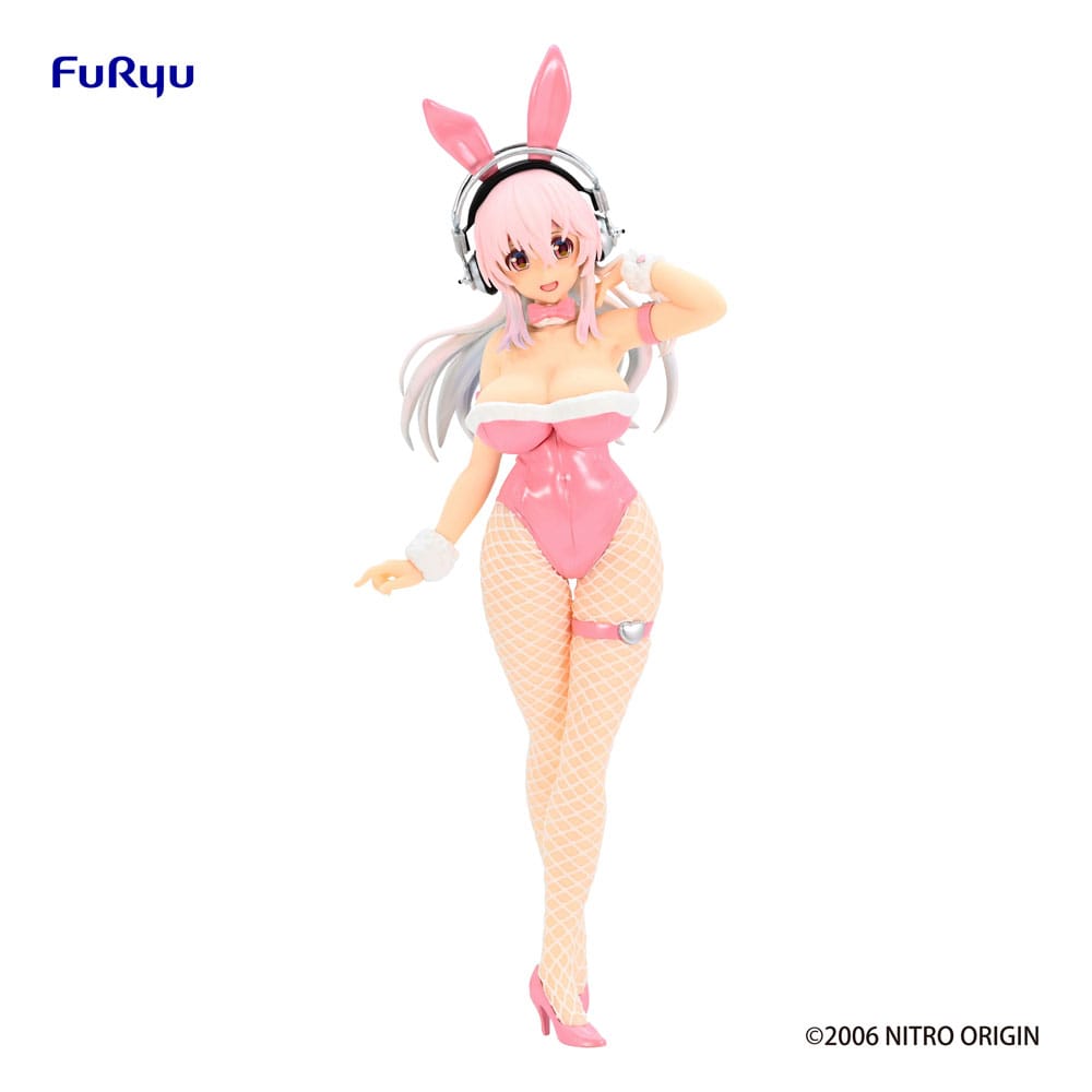 Super Sonico Figura PVC Super Sonico Pink BiCute Bunnies 30 cm
