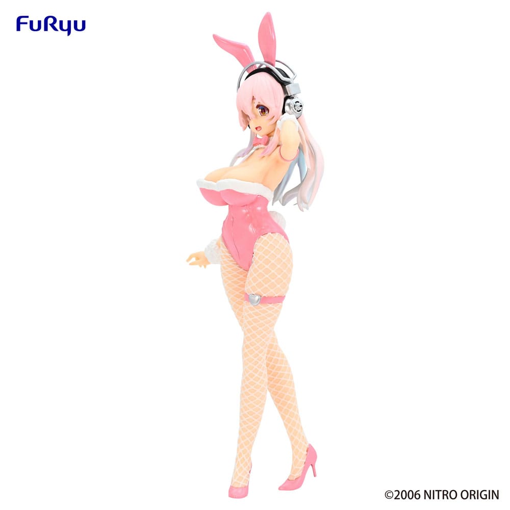 Super Sonico Figura PVC Super Sonico Pink BiCute Bunnies 30 cm - Imagen 6