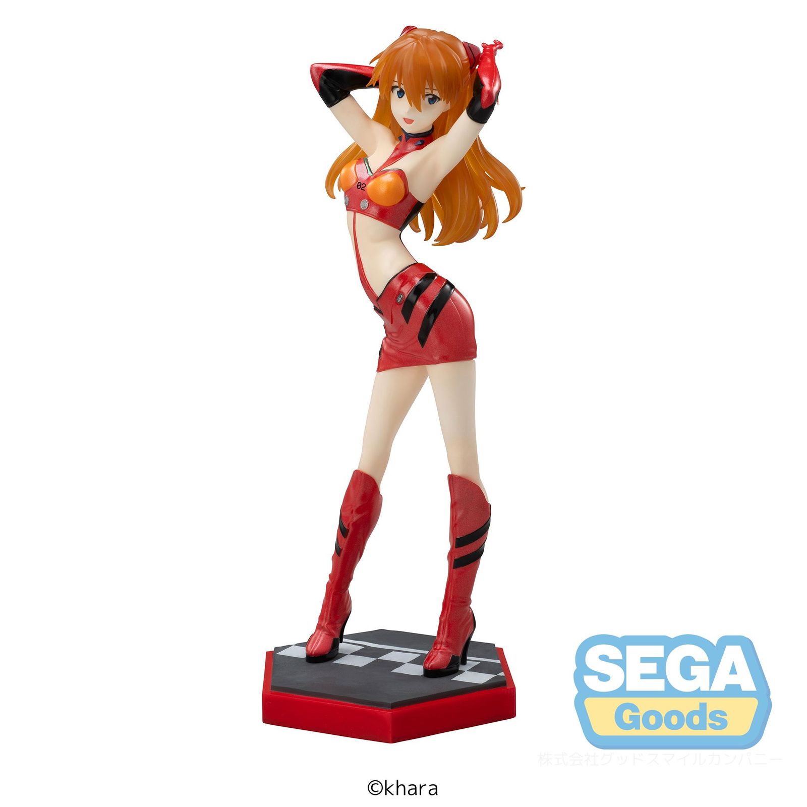 Evangelion Racing Asuka Shikinamy Langley Pit Walk Fig. 25 cm Luminasta