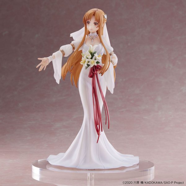 Asuna wedding ver. statue 24,8 cm sword art online - Imagen 2